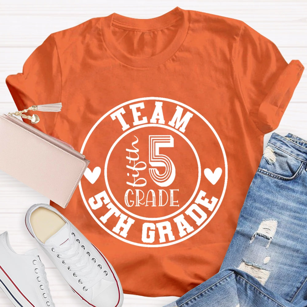 Personalized Grade Team 5th Grade T-shirt