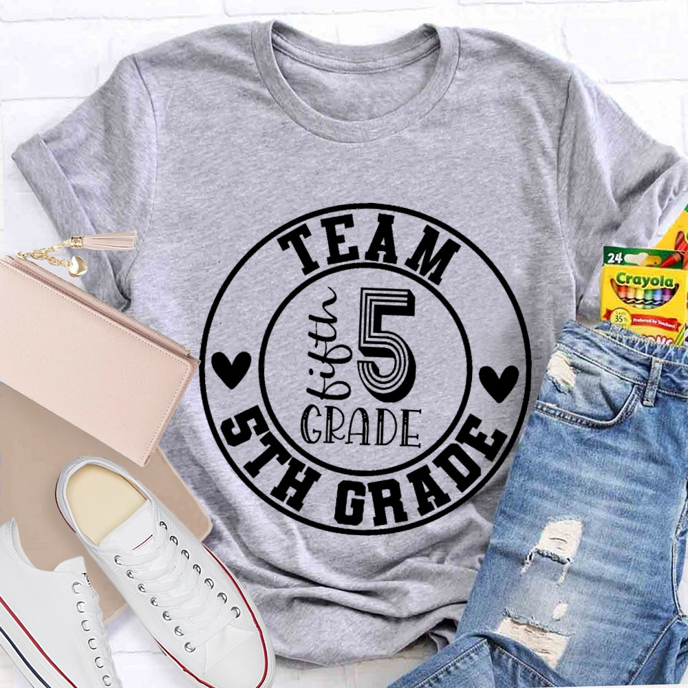 Personalized Grade Team 5th Grade T-shirt