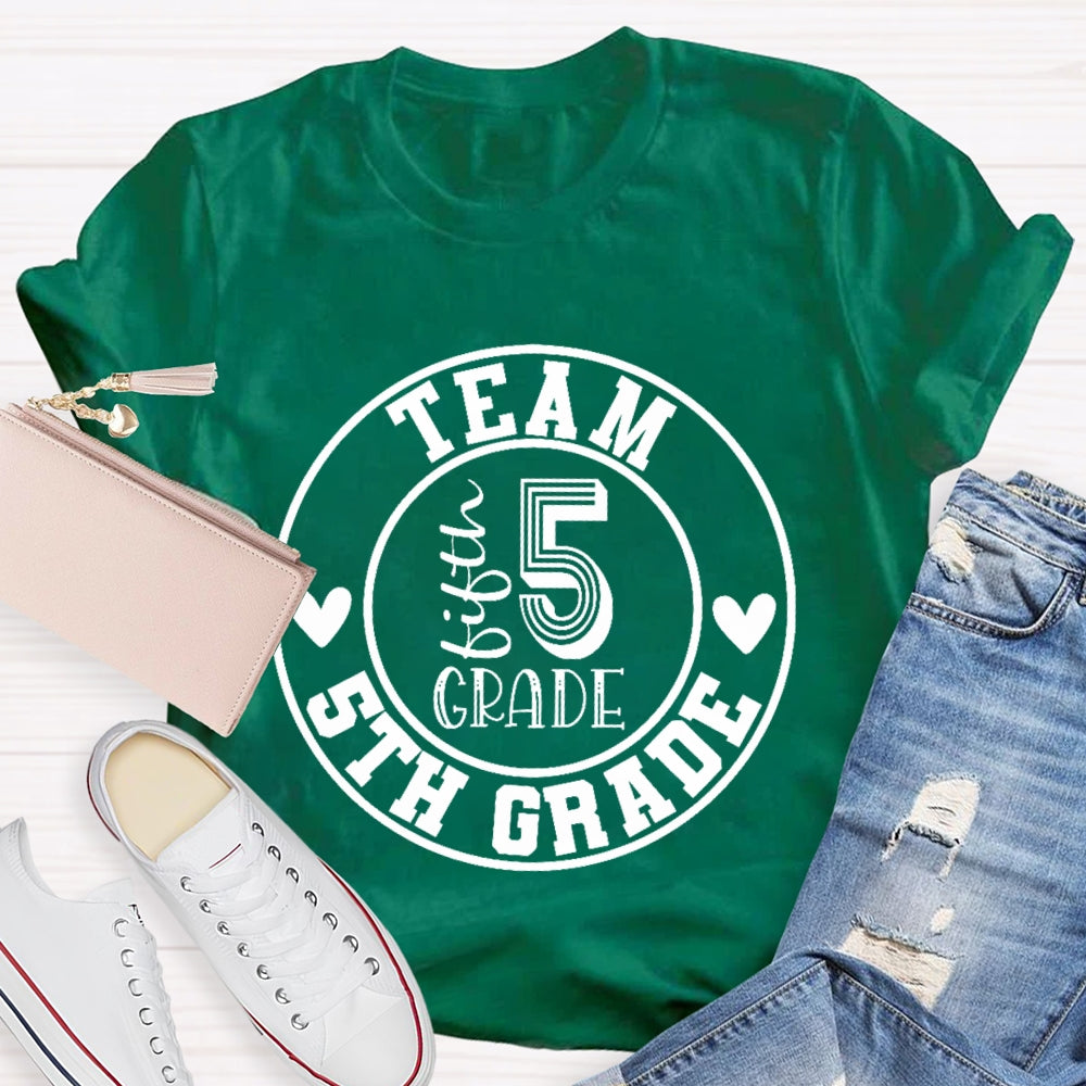 Personalized Grade Team 5th Grade T-shirt