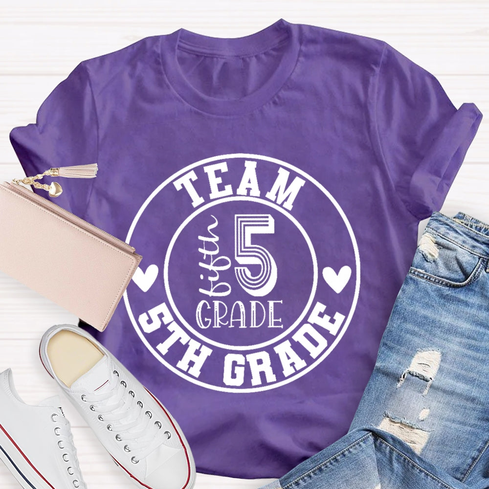 Personalized Grade Team 5th Grade T-shirt