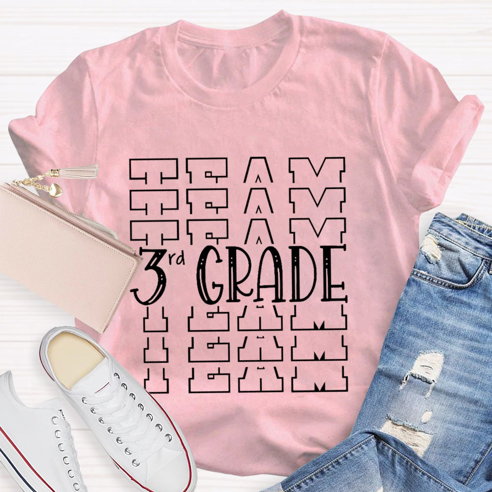 Personalized Grade Team 3rd Grade T-shirt