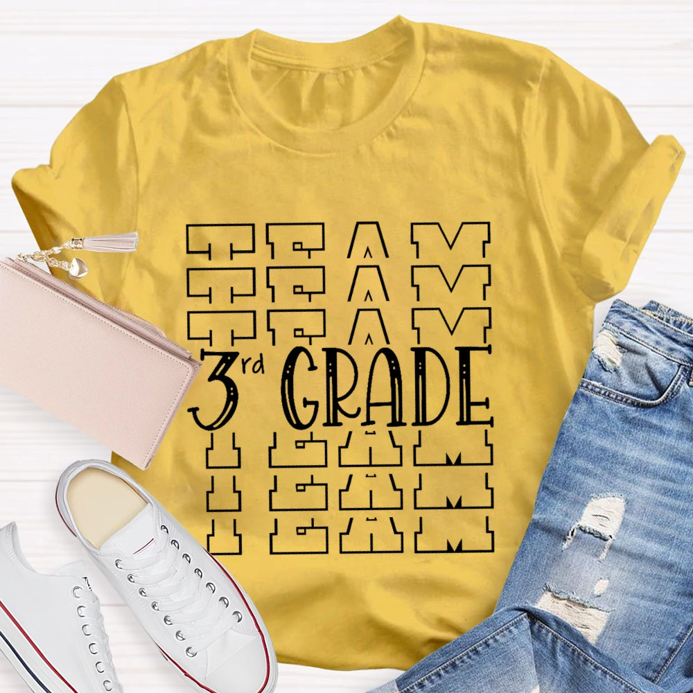 Personalized Grade Team 3rd Grade T-shirt