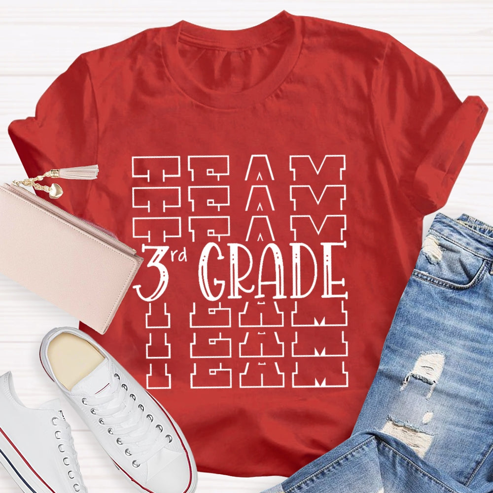 Personalized Grade Team 3rd Grade T-shirt