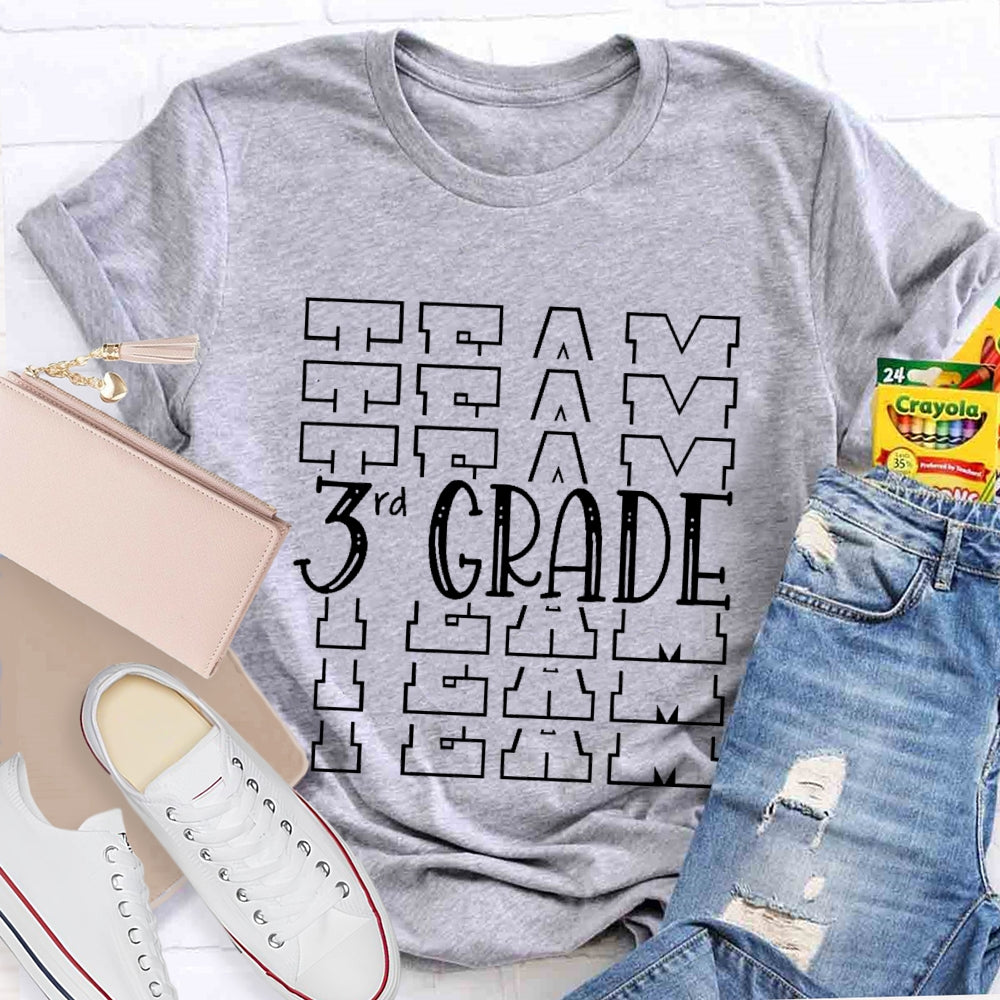 Personalized Grade Team 3rd Grade T-shirt
