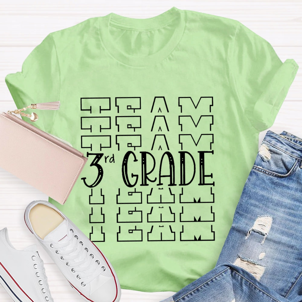 Personalized Grade Team 3rd Grade T-shirt