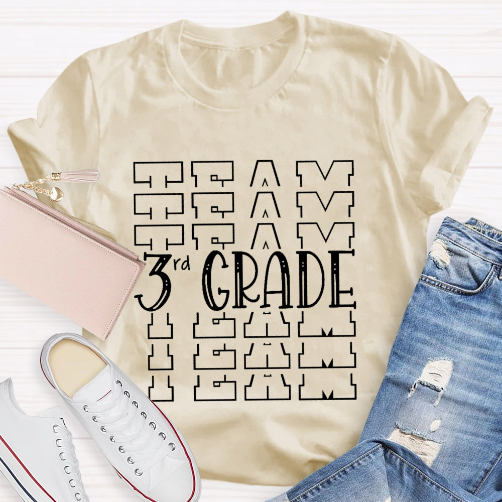 Personalized Grade Team 3rd Grade T-shirt