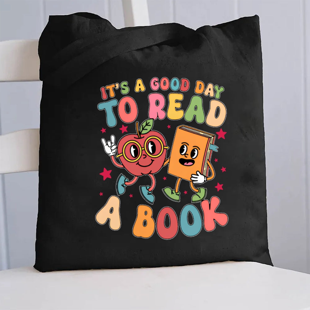 It'S A Good Day To Read A Book Canvas Tote Bag
