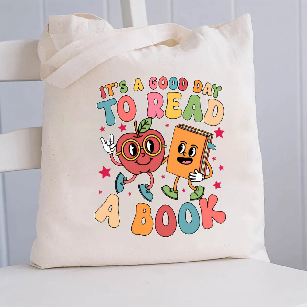 It'S A Good Day To Read A Book Canvas Tote Bag