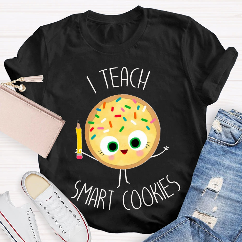 I Teach Smart Cookies Yellow Cookies T-shirt