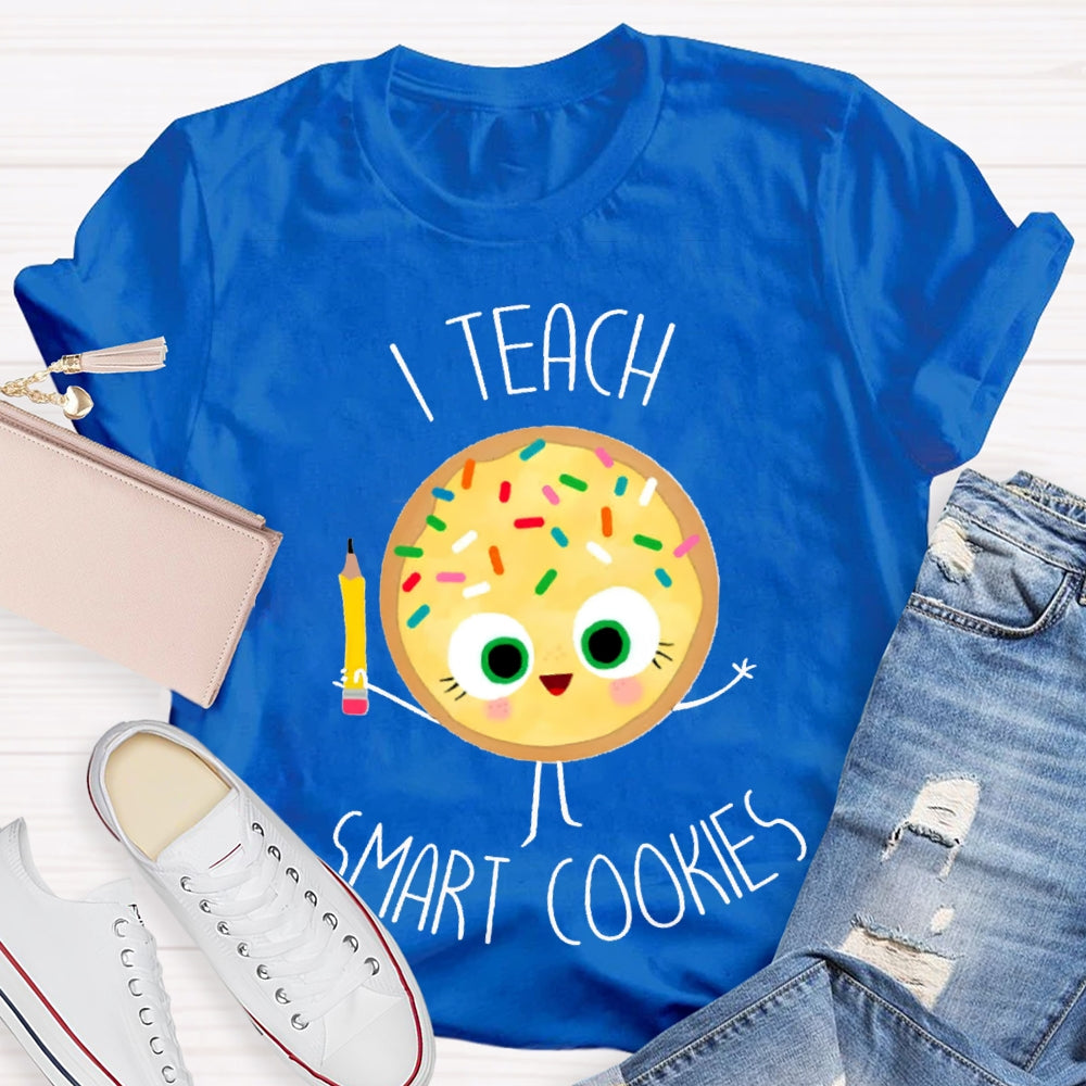 I Teach Smart Cookies Yellow Cookies T-shirt