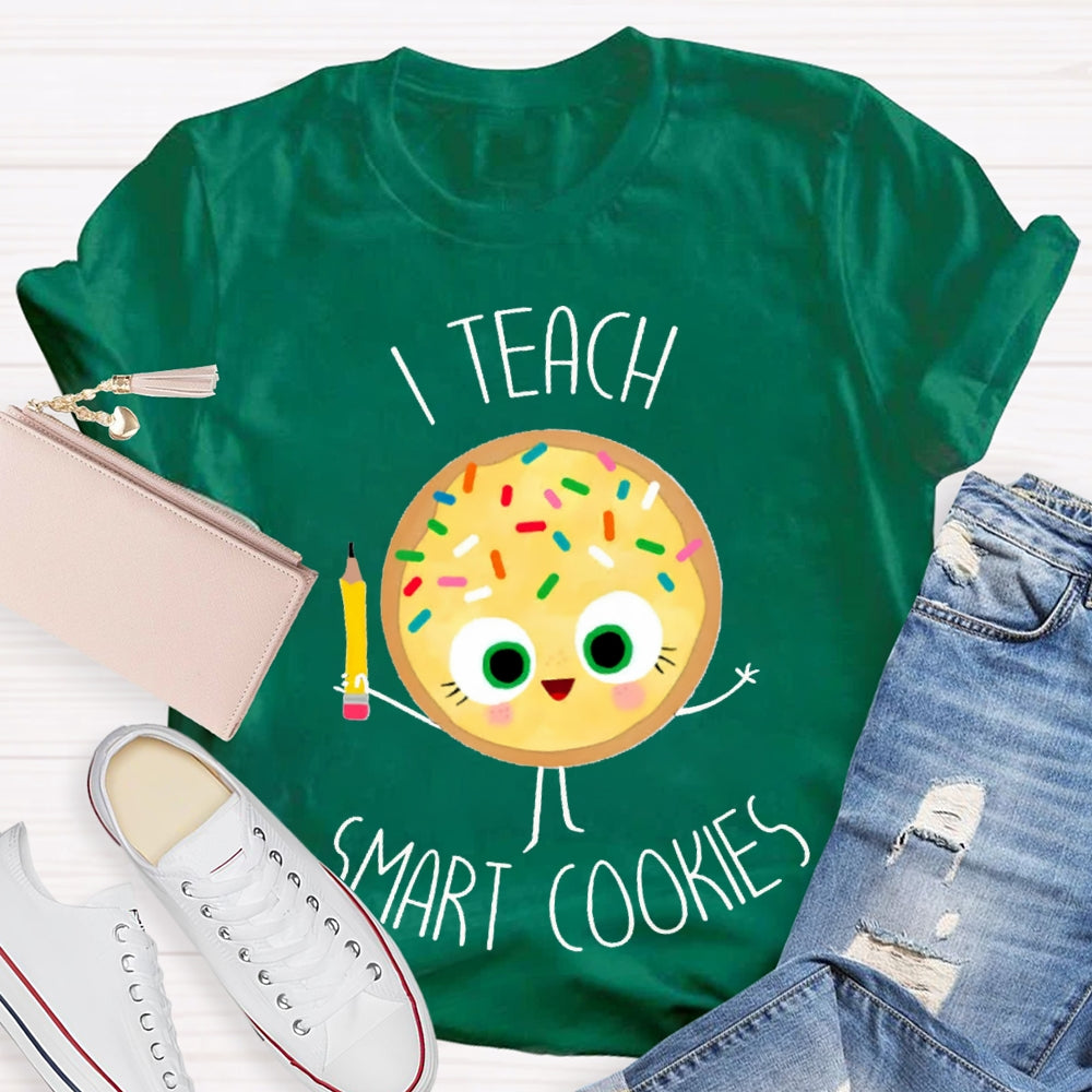 I Teach Smart Cookies Yellow Cookies T-shirt