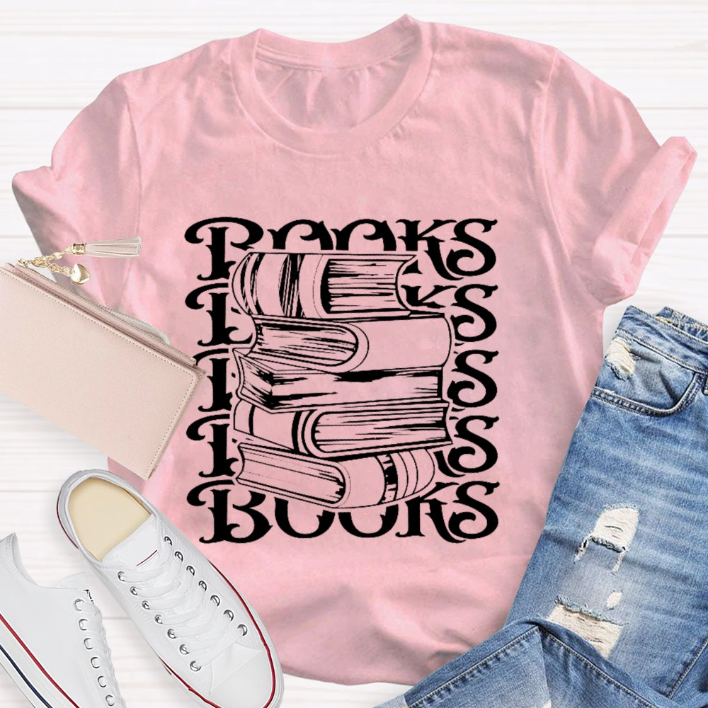Books Reading Enthusiast Funny  T-shirt