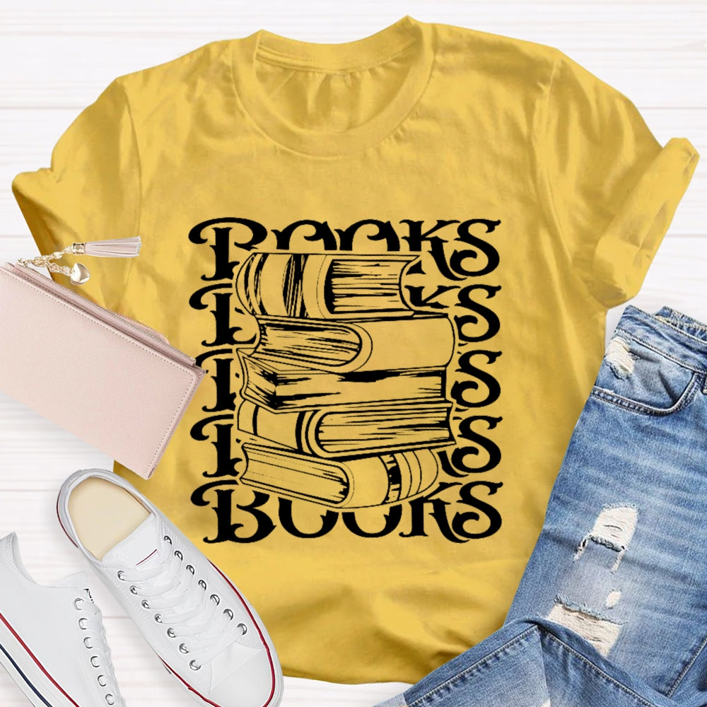 Books Reading Enthusiast Funny  T-shirt