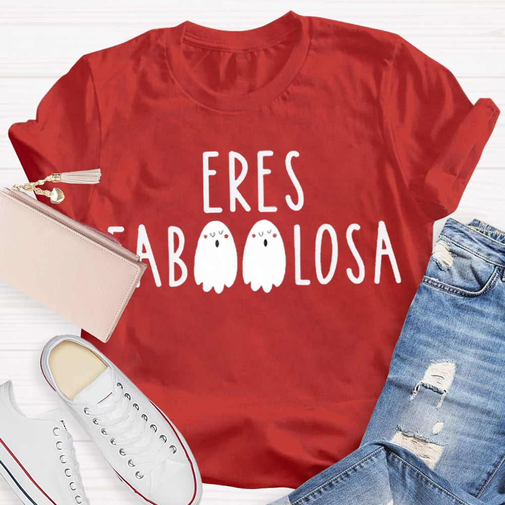 Eres Fab Losa Cute Little Ghost Funny Halloween T-shirt