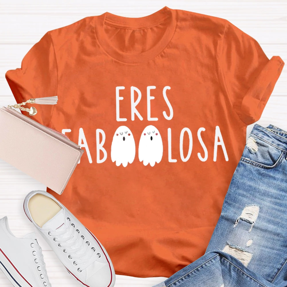 Eres Fab Losa Cute Little Ghost Funny Halloween T-shirt