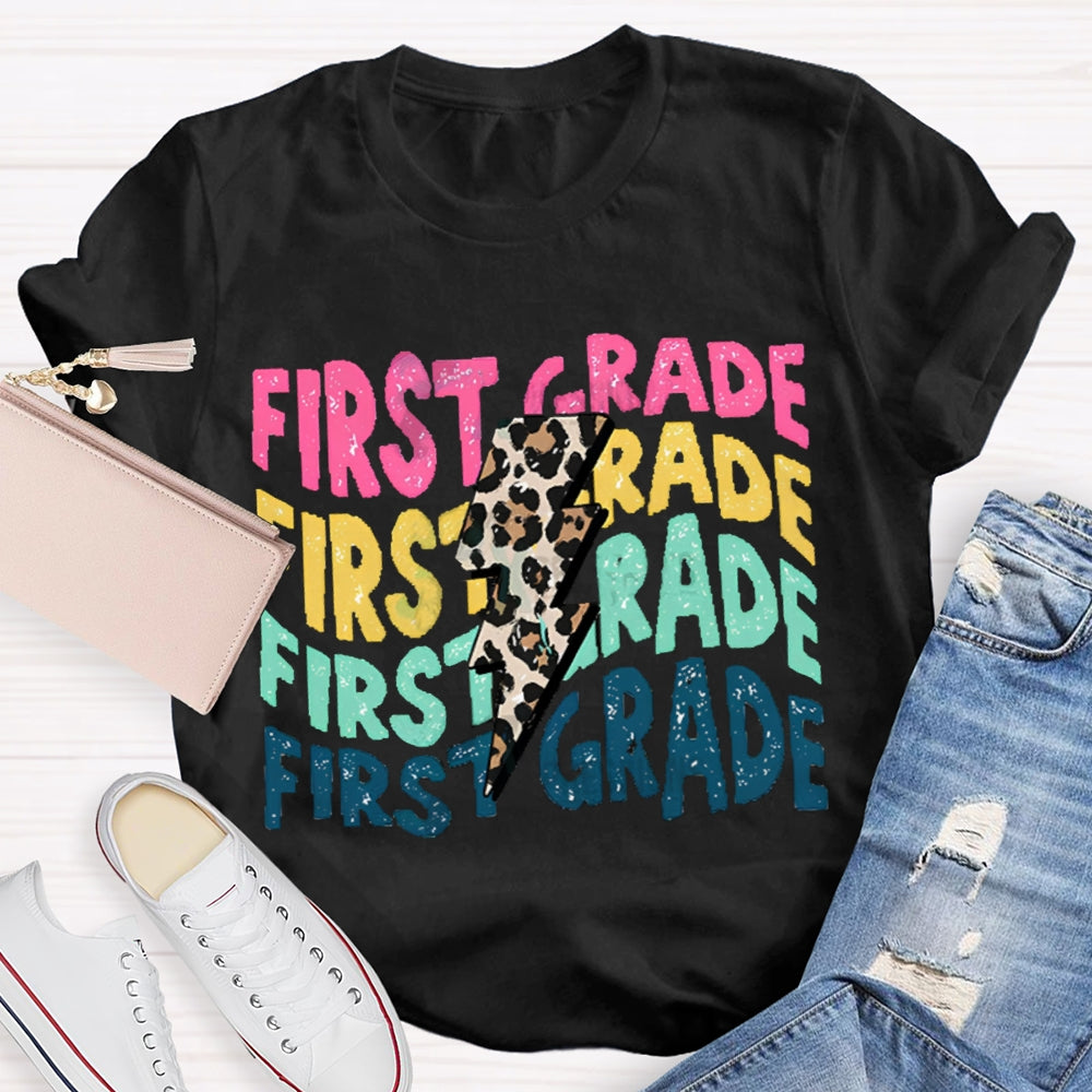 Personalized Grade Leopard print T-Shirt
