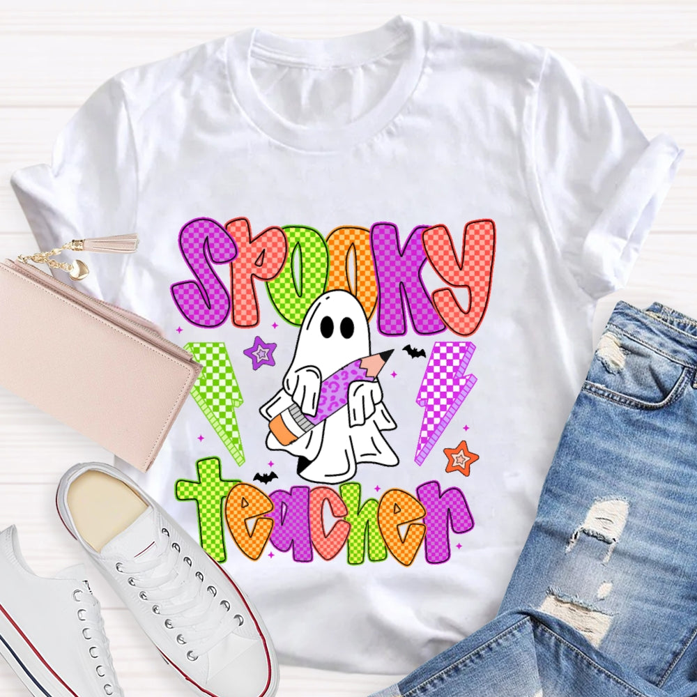 Spooky Teacher Halloween Funny T-shirt