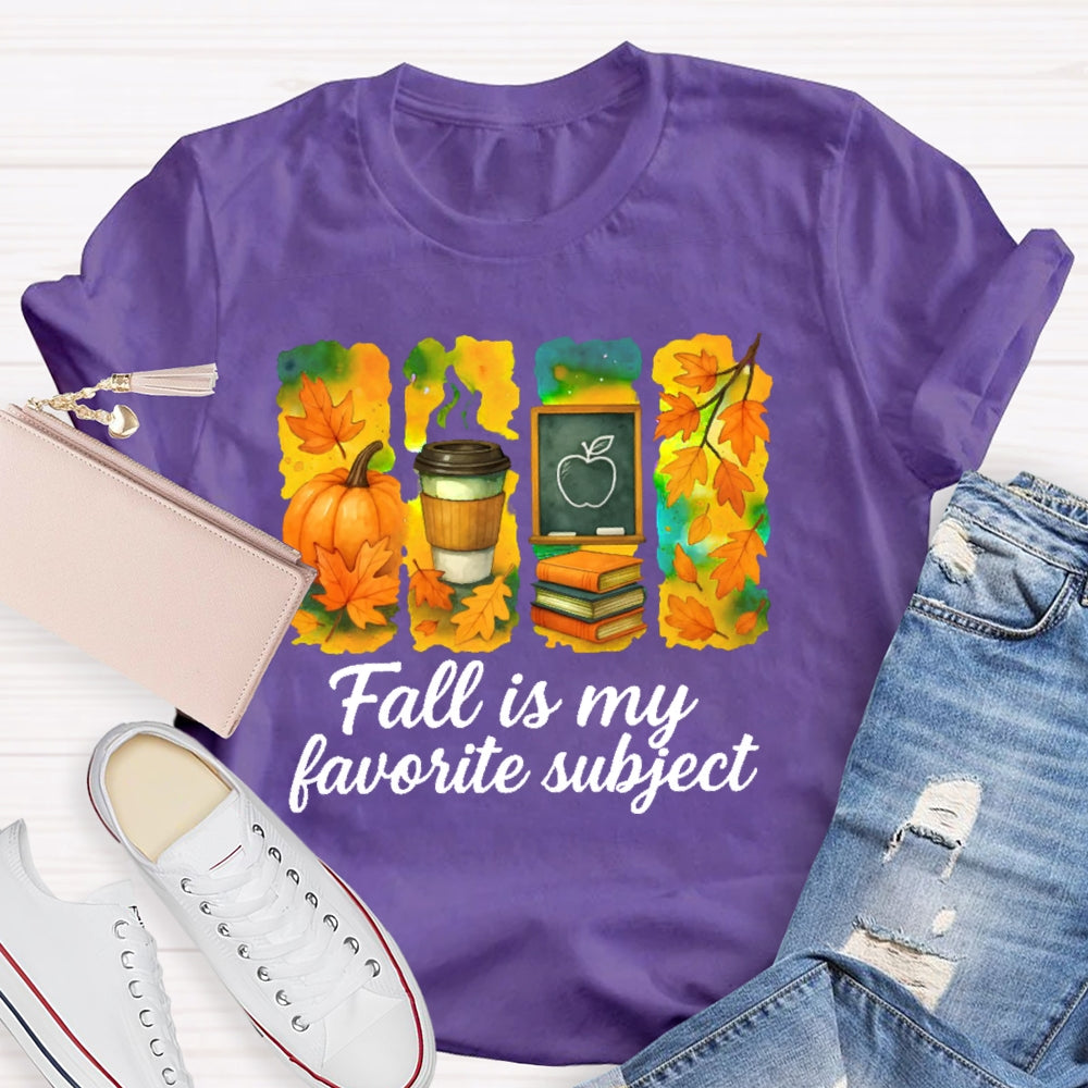 Fall Is My Favorite Subject T-shirt