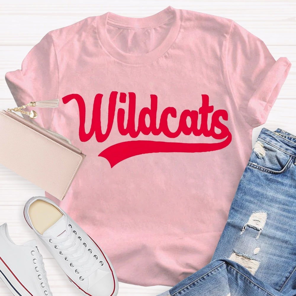 Personalized School Mascot Wildcats Custom Mascot T-shirt