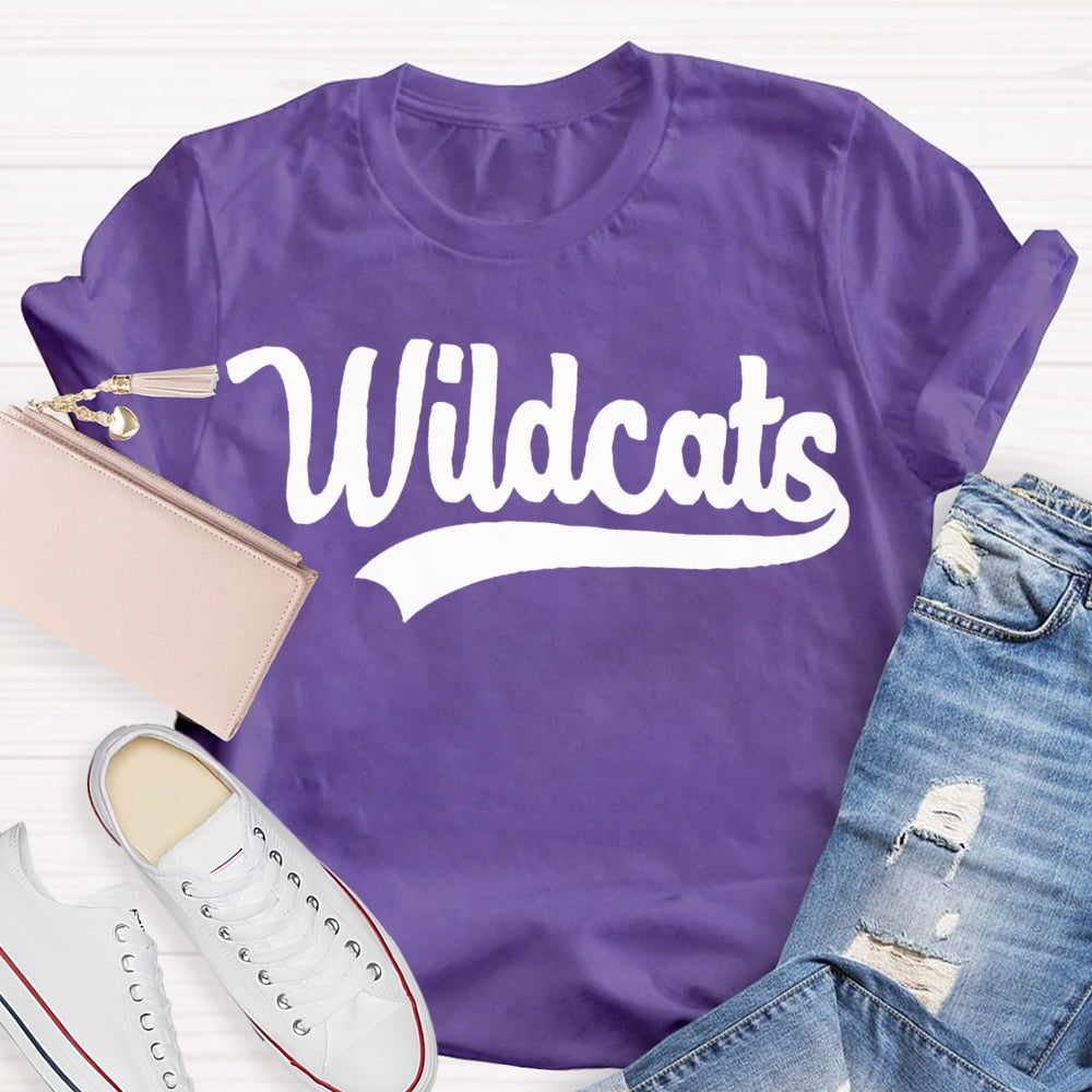 Personalized School Mascot Wildcats Custom Mascot T-shirt