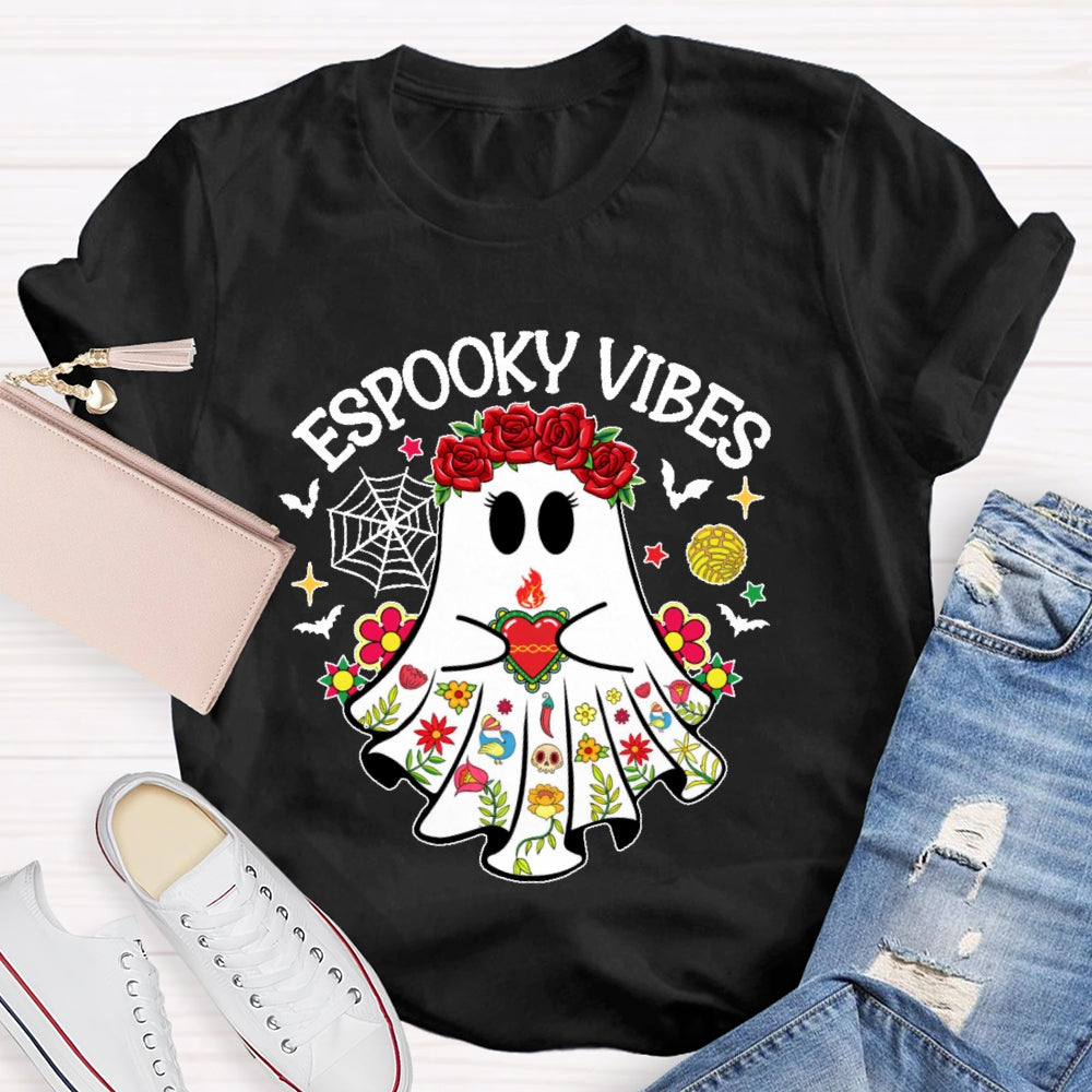 Espooky Vibes Halloween Ghost Funny T-shirt