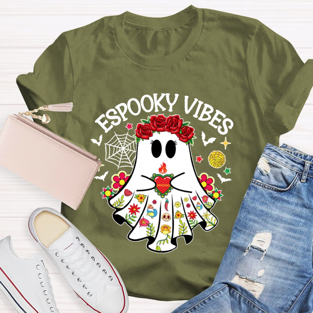 Espooky Vibes Halloween Ghost Funny T-shirt