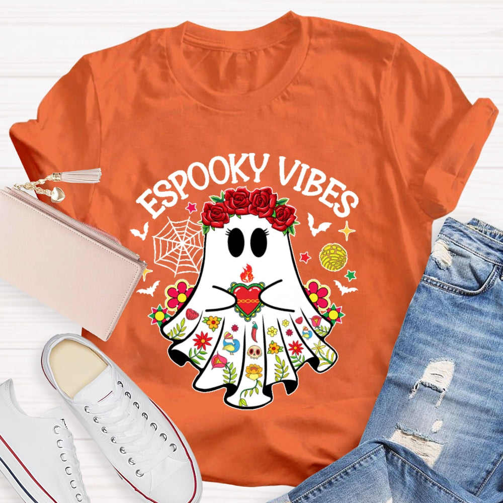 Espooky Vibes Halloween Ghost Funny T-shirt