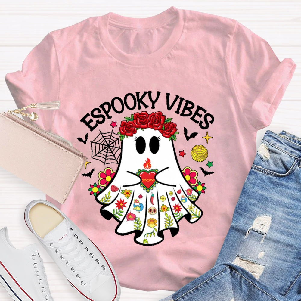 Espooky Vibes Halloween Ghost Funny T-shirt