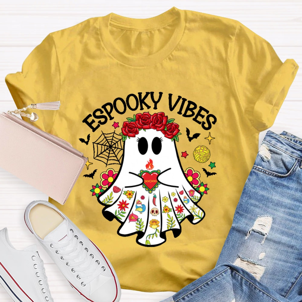 Espooky Vibes Halloween Ghost Funny T-shirt
