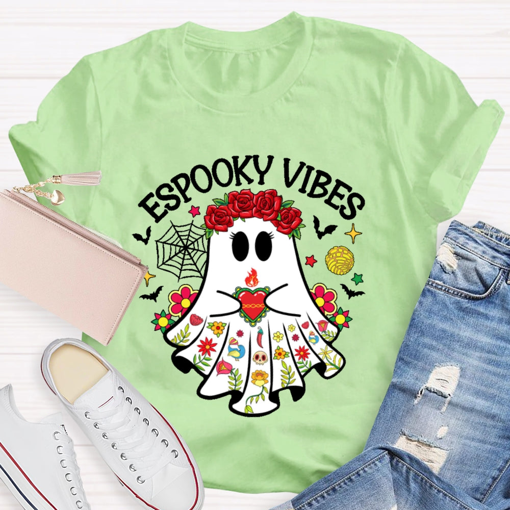 Espooky Vibes Halloween Ghost Funny T-shirt
