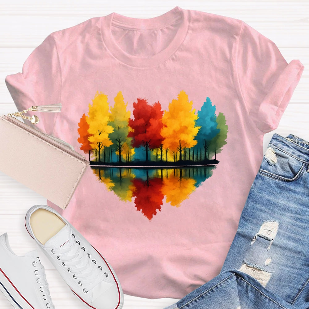 Love Maple Tree Autumn  Funny T-shirt