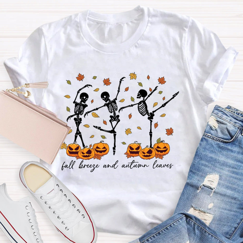 Fall Breeze And Autumn Leaves T-shirt