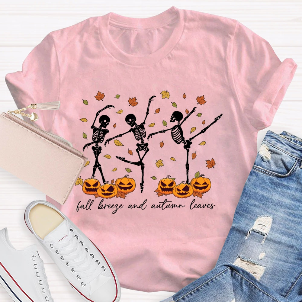 Fall Breeze And Autumn Leaves T-shirt