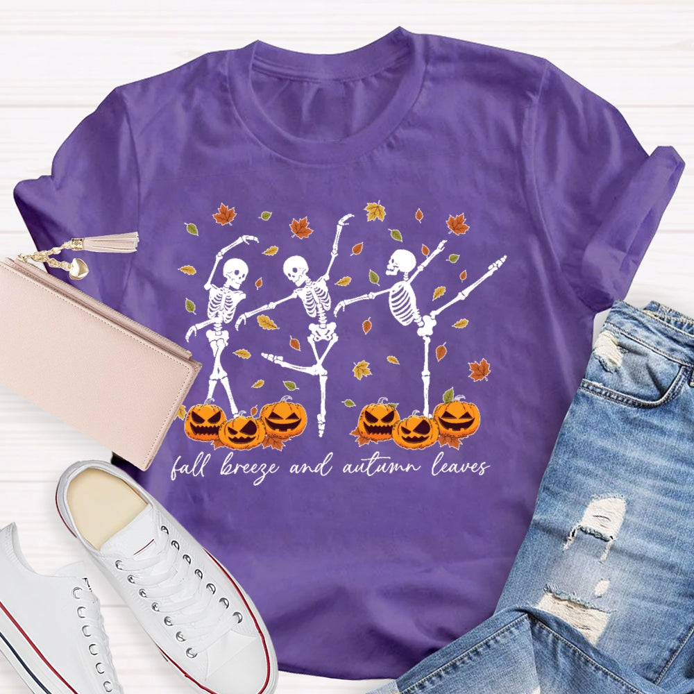 Fall Breeze And Autumn Leaves T-shirt