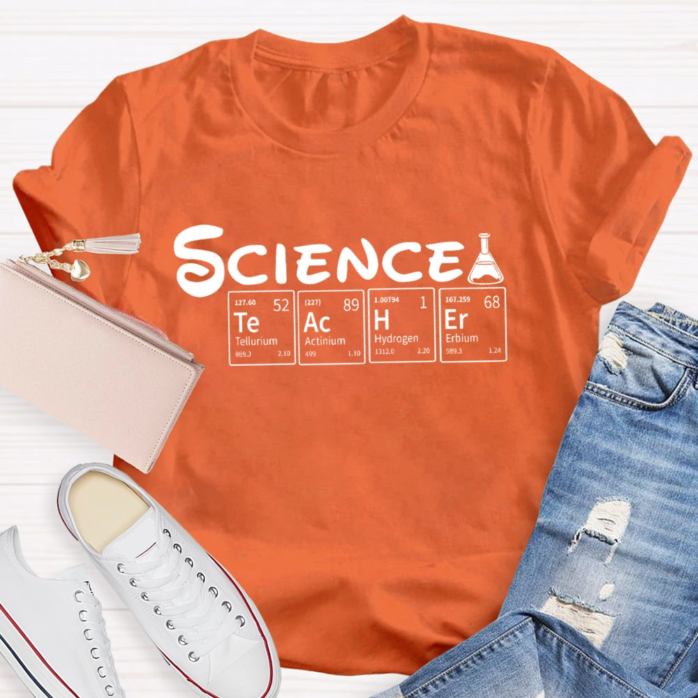 Science Teacher Funny Elements T-shirt