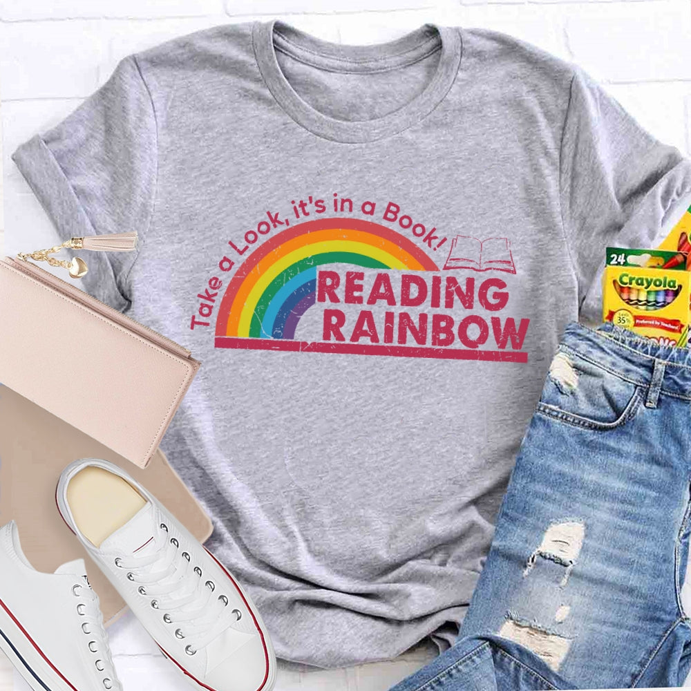 Take A Look It's In A Book Reading Rainbow T-shirt