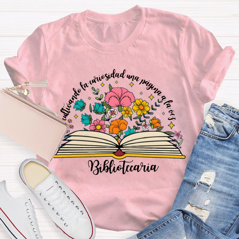 La Curiosidad De Los Ninos Es Infinita Bilingual Teacher T-shirt