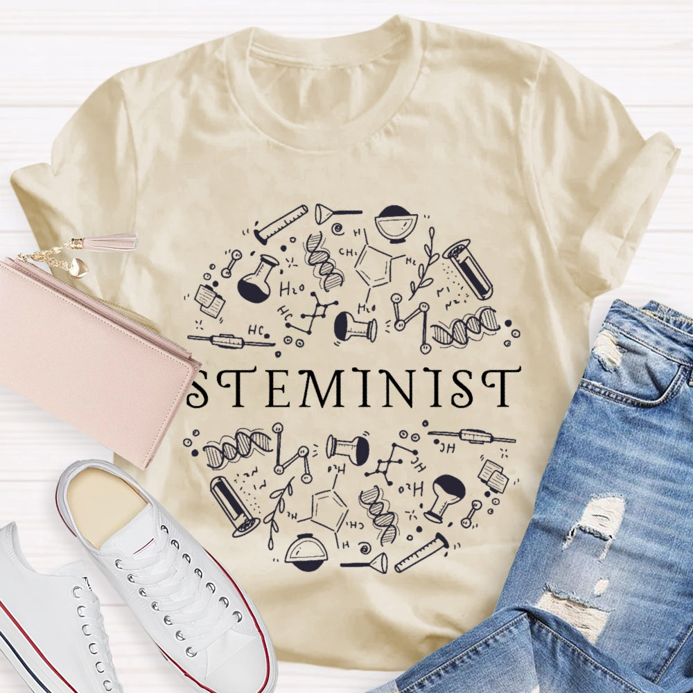 Steminist Science Funny T-shirt