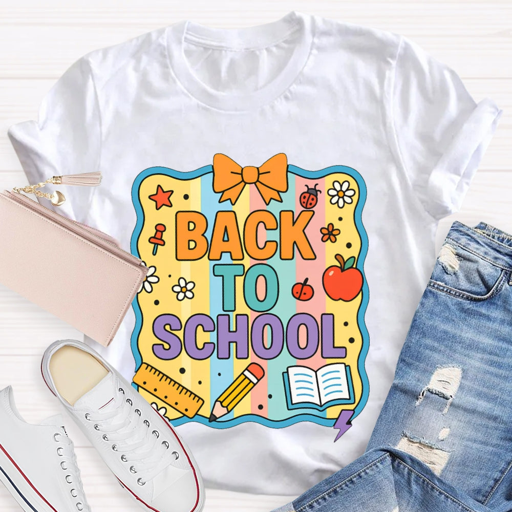 Welcome Back To School Shirt Funny Printing T-shirt