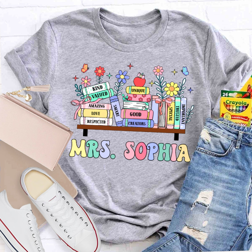 Personalized Name You Are Kind Flowers Funny T-shirt