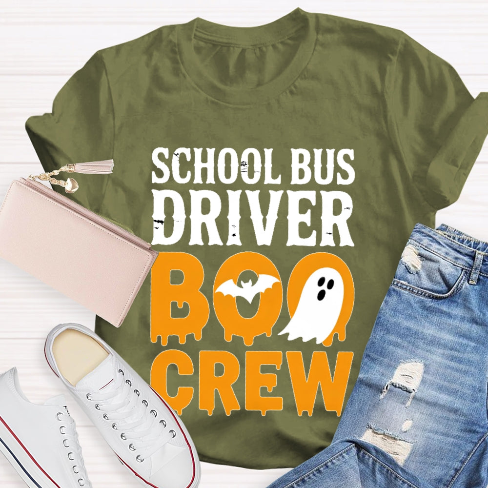 School Bus Driver Boo Crew T-shirt