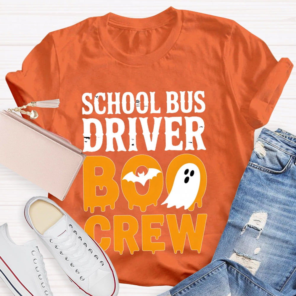 School Bus Driver Boo Crew T-shirt