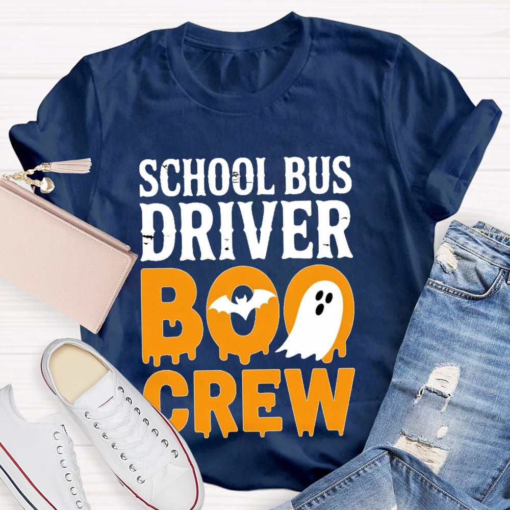 School Bus Driver Boo Crew T-shirt