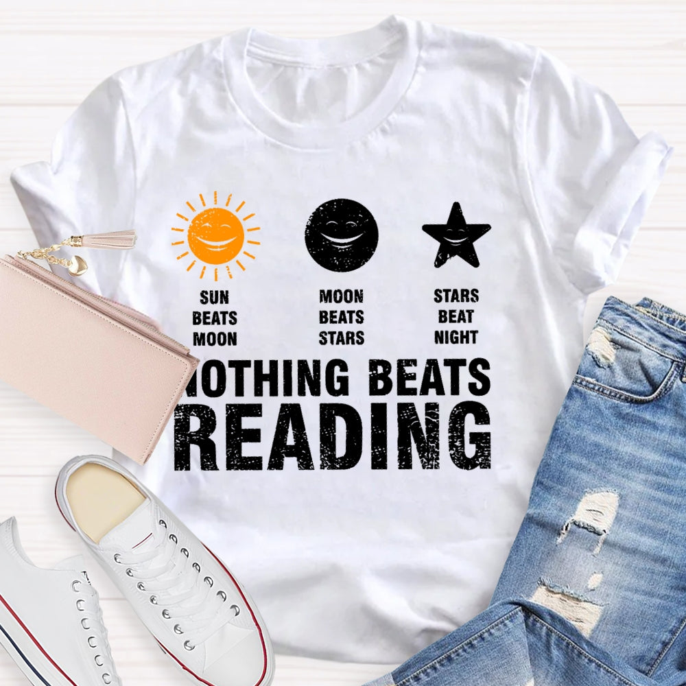 Nothing Beats Reading Graphic  T-shirt