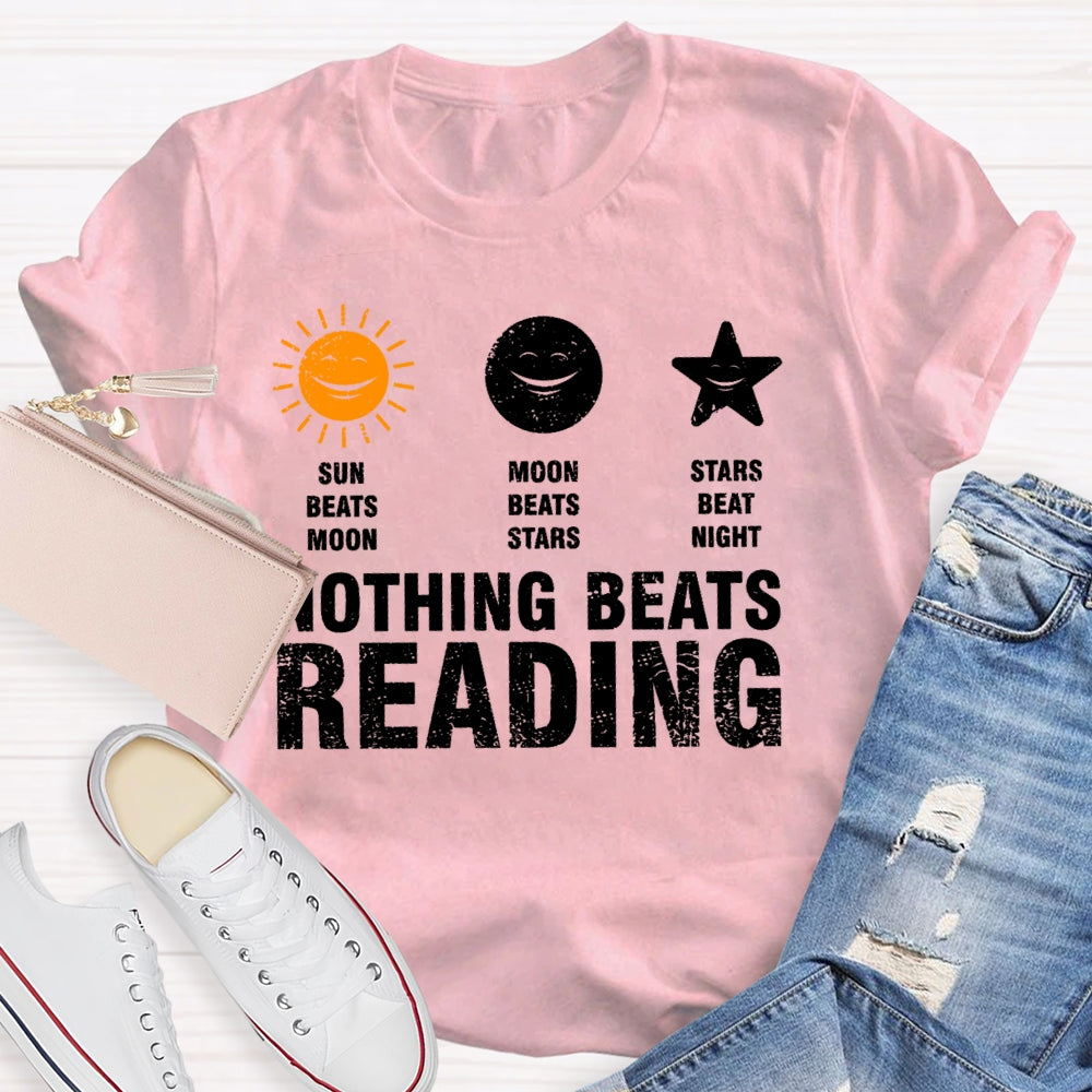 Nothing Beats Reading Graphic  T-shirt