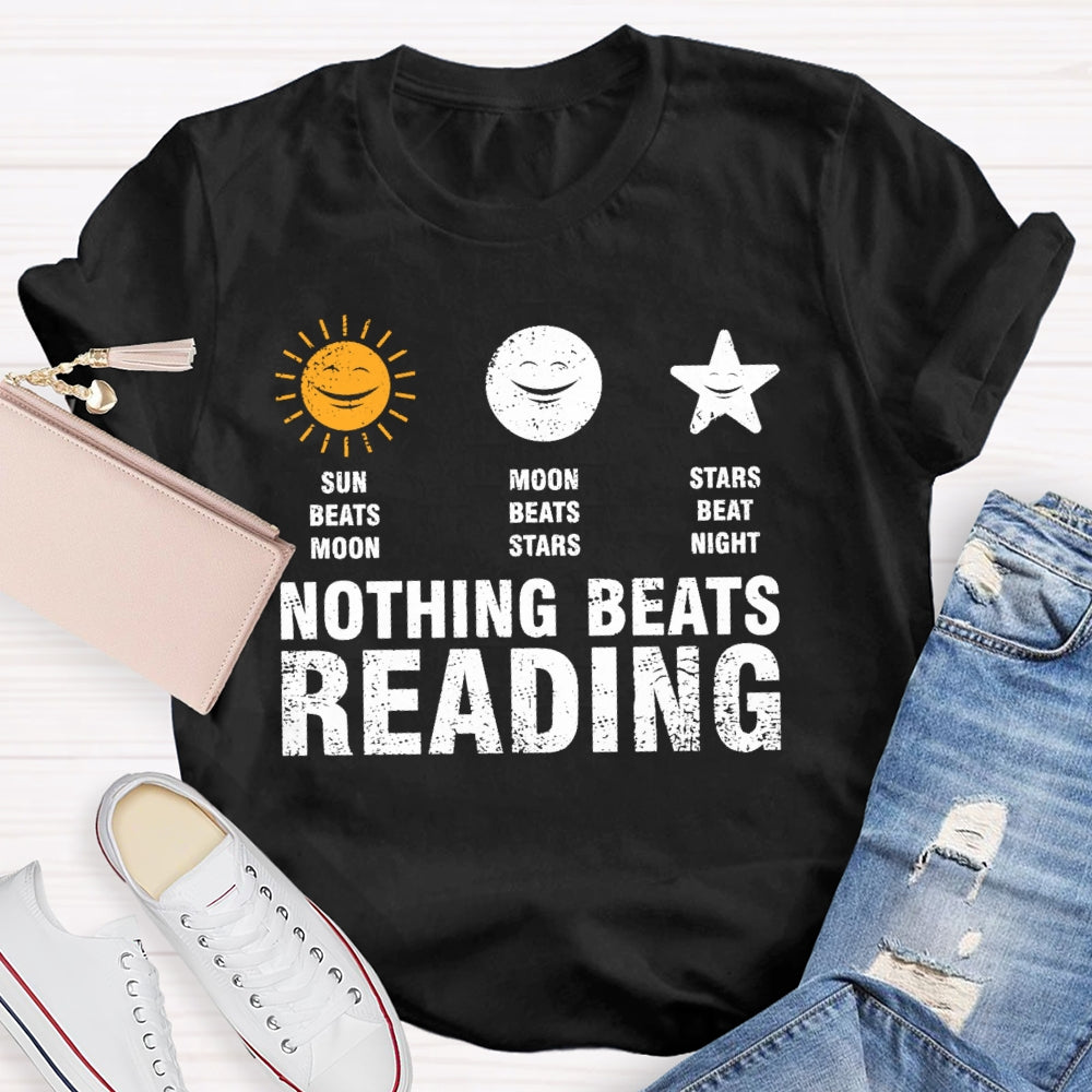 Nothing Beats Reading Graphic  T-shirt
