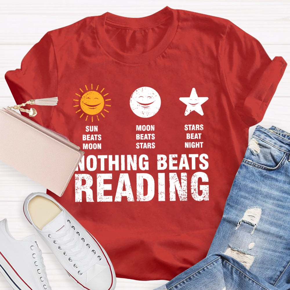 Nothing Beats Reading Graphic  T-shirt