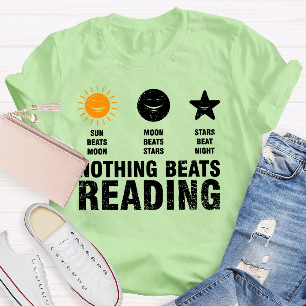 Nothing Beats Reading Graphic  T-shirt