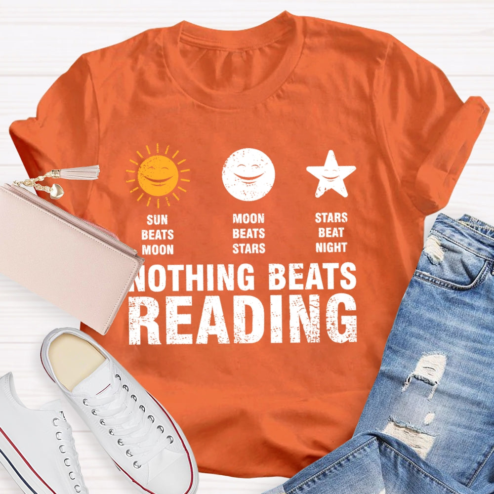Nothing Beats Reading Graphic  T-shirt