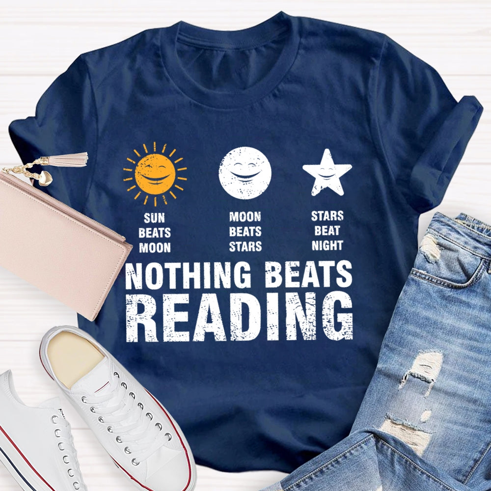 Nothing Beats Reading Graphic  T-shirt